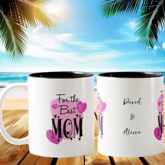 Pink Delicate Mother Day Tasse für die beste Mama