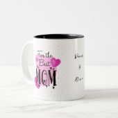 Pink Delicate Mother Day Tasse für die beste Mama (Vorderseite Links)