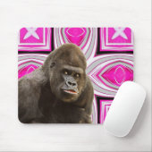 Pink Delight Gorilla Mousepad (Mit Mouse)