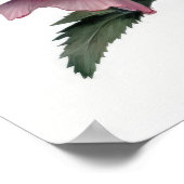 Pink Delphinium Blume Art Print Poster (Ecke)