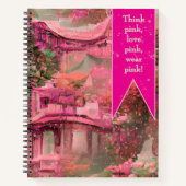 Pink denken, pink schreiben notizblock (Vorderseite)