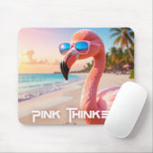 PINK DENKER Flamingo Rosa Mousepad (Mit Mouse)