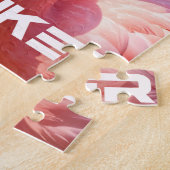 PINK DENKER Flamingo Rosa Puzzle (Seite)