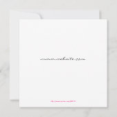 Pink der Stadt-311-Stylish des Mädchen-| Einladung (Rückseite)