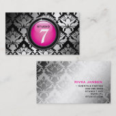 Pink "des Knopf-311-Sleek" Visitenkarte (Vorne/Hinten)