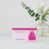 Pink Designer Cake Visitenkarte (Stehend Vorderseite)