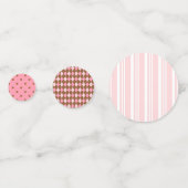 Pink Designer Confetti für Buffets und Catering Konfetti (Vorderseiten)