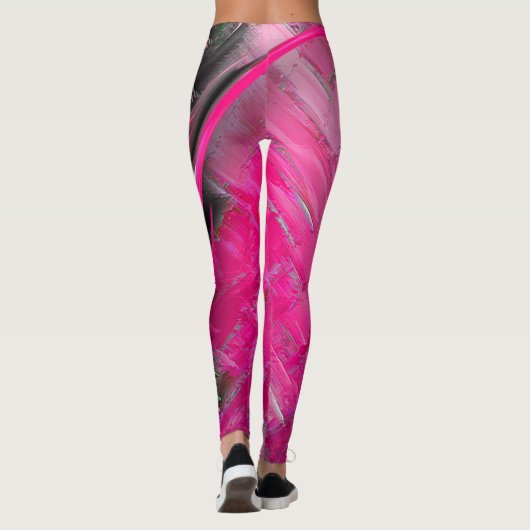 Pink Designer-Leggings Leggings (Rückseite)