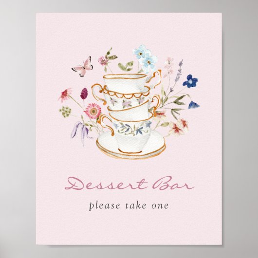 Pink Dessert Bar Poster (Vorne)