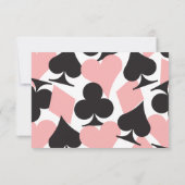 Pink Destiny Las Vegas Wedding RSVP Antwortkarte (Rückseite)