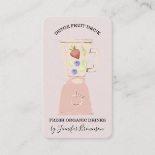 Pink Detox Frischfruchtgetränkeblender Visitenkarte