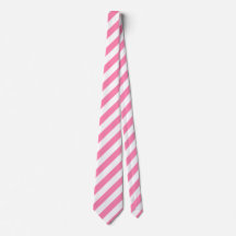 Pink Diagonal Stripes Tie