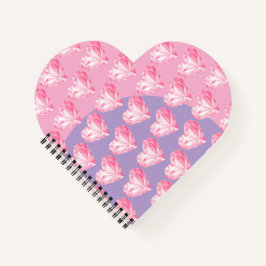 Pink Diamant Herz Muster – Süßes und Stylisches De Notizblock