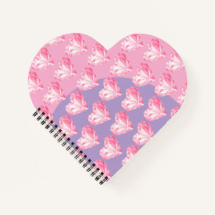 Pink Diamant Herz Muster – Süßes und Stylisches De Notizblock