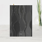 Pink Diamond auf Gold Confetti Verlobung Glückwuns Karte (Rückseite)