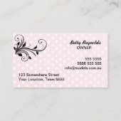 Pink Diamond Business Card Visitenkarte (Rückseite)