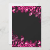 Pink Diamond Geburtstagsparty Einladung (Rückseite)