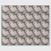 Pink Diamond Heart Geschenkpapier (Flach)