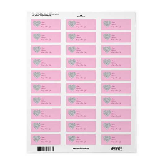 Pink Diamond Herd Address Labels (Vorne)