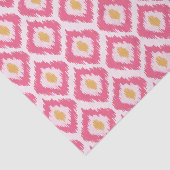 Pink Diamond Ikat Pattern Seidenpapier (Ausschnitt)