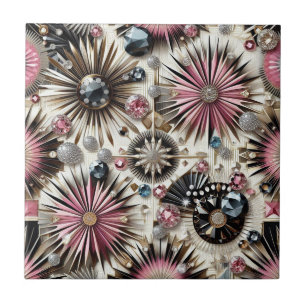 Pink Diamond Mitte des Jahrhunderts modern Fliese