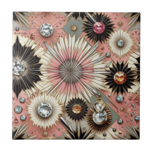 Pink Diamond Mitte des Jahrhunderts Modern Fliese