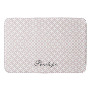 Pink Diamond Muster Personalisiert Bath Mat Badematte