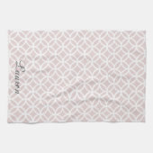 Pink Diamond Muster Personalisierte Küchentücher (Horizontal)