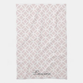 Pink Diamond Muster Personalisierte Küchentücher (Vertikal)