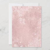 Pink Diamond Quinceañera Einladung (Rückseite)