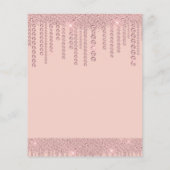 Pink Diamond Tropfen Glücklich 16. Geburtstag (Rückseite)