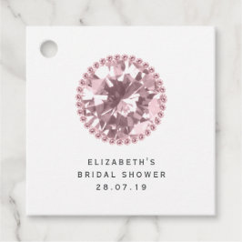 Pink Diamond und Spitze Geschenkanhänger