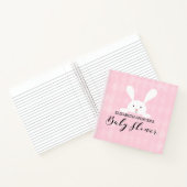 Pink Diamond White Bunny Baby Showbook Notizblock (Innenseite)