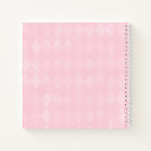 Pink Diamond White Bunny Baby Showbook Notizblock (Rückseite)