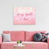Pink Diamonds Glam Glittery Glitz Leinwanddruck (Insitu (Wohnzimmer))