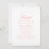 Pink Diamonds Modern Luxus Brautparty Einladung (Vorderseite)