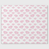 Pink Diamonds Pattern Geschenkpapier (Flach)