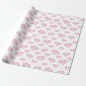 Pink Diamonds Pattern Geschenkpapier (Ungerollt)