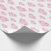 Pink Diamonds Pattern Geschenkpapier (Ecke)