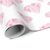 Pink Diamonds Pattern Geschenkpapier (Rolleneckpunkt)