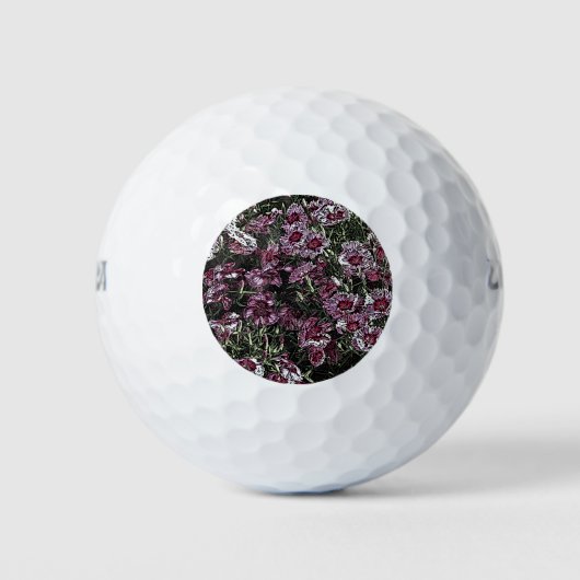 PINK DIANTHUS-BLUME GOLFBALL (Vorderseite)