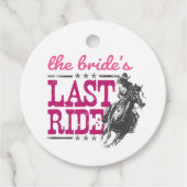 Pink die letzte Reise der Braut Geschenkanhänger (Vorderseite)