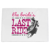 Pink die letzte Reise der Braut Große Geschenktüte (Vorderseite)