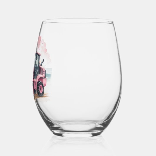 Pink Digger Bucket für Blume Weinglas Ohne Stiel (Links)