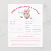 Pink Dinosaur Baby Vorhersagen & Ratschläge (Vorderseite)