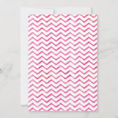 Pink Dinosaur Geburtstagseinladung Einladung (Rückseite)