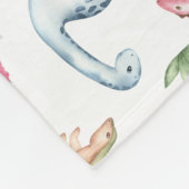 Pink Dinosaur Geburtstagsparty, Girls Dinosaur Par Fleecedecke (Ecke)