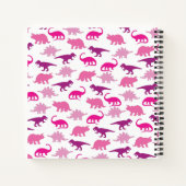 Pink Dinosaur Niedlich Kid's Dino Notizblock (Rückseite)