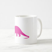 Pink Dinosaurier Kaffeetasse (VorderseiteRechts)