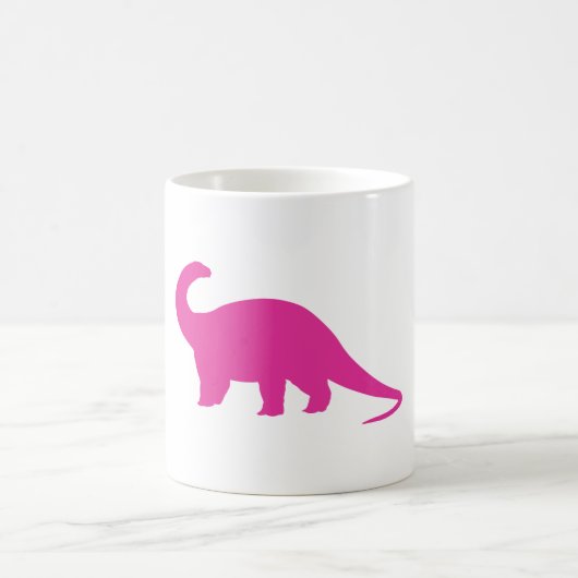 Pink Dinosaurier Kaffeetasse (Mittel)
